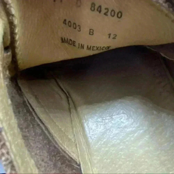 Frye brown casual oxfords with crepe sole shoes  size 12 - Picture 8 of 9